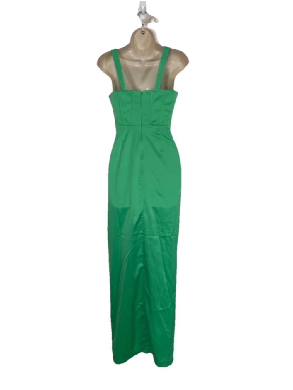 NBD Elodie Maxi Dress Gown In Green $288 XS Formal Corset Cocktail Party Prom